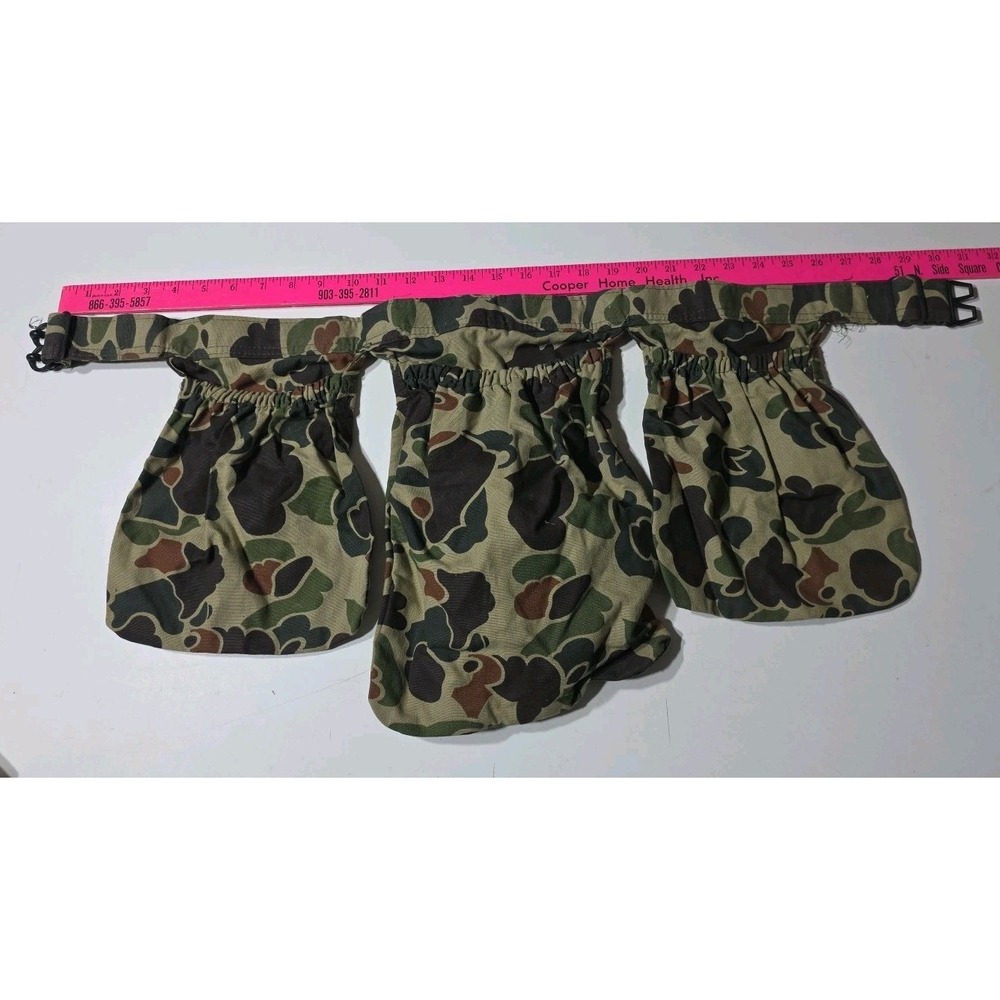 Vintage Walls Duck Camo Game Belt Shell Pouch‎ Canvas Made in USA Small/Medium